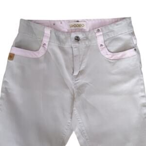 US Rodeo Khaki & Pink Bootcut Jeans Size 6